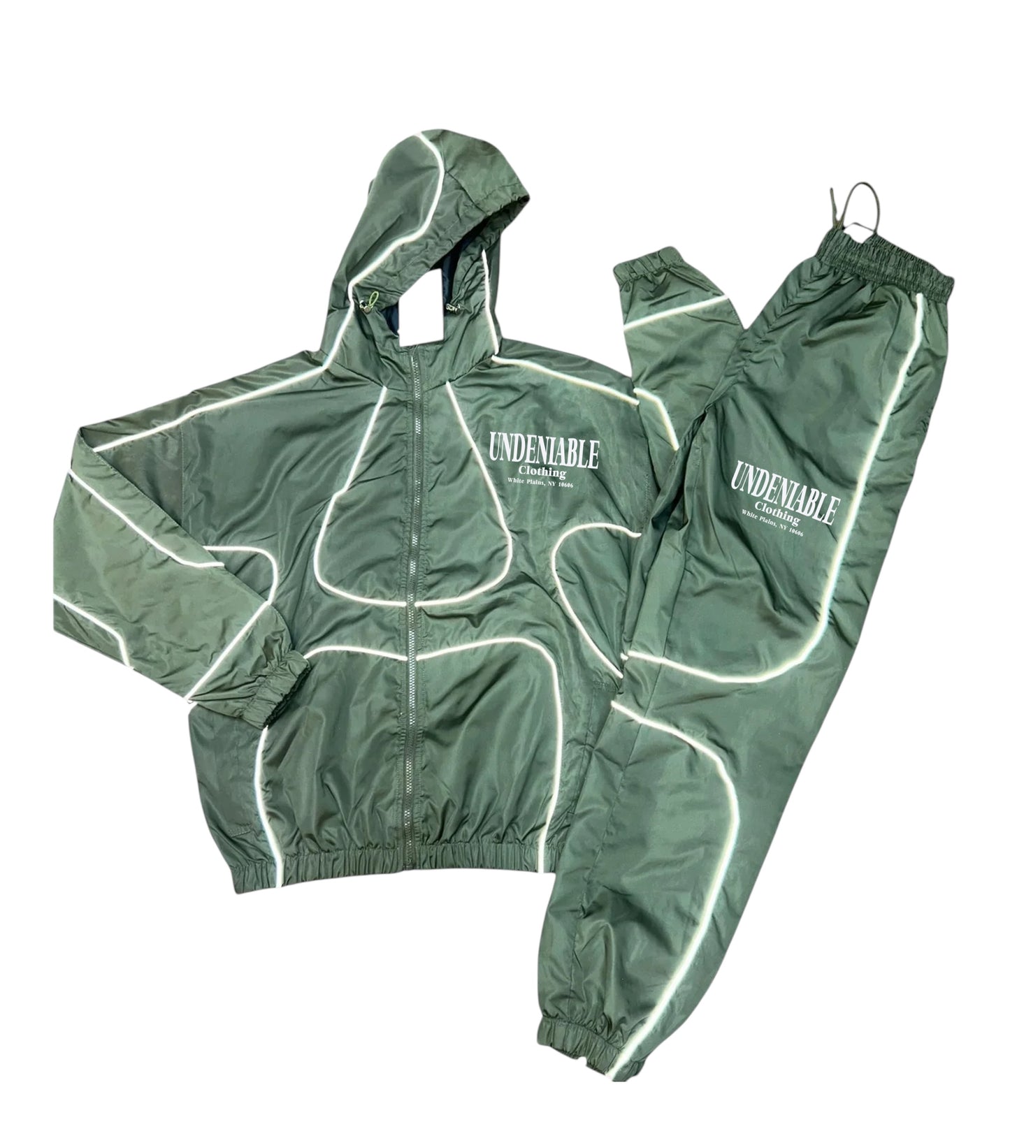 Reflective Windbreaker - Olive Green