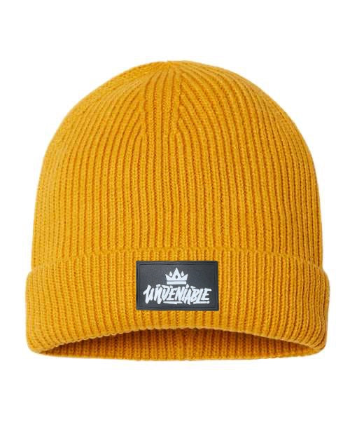 Cashmere Wool Beanie - Mustard